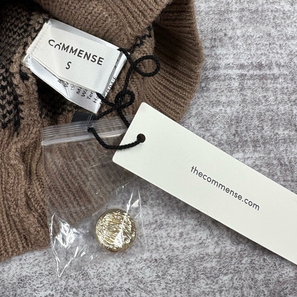 NWT Commense Animal Print Knit Cardigan Vest Women’s S Wool Blend Soft Layer - Picture 2 of 9